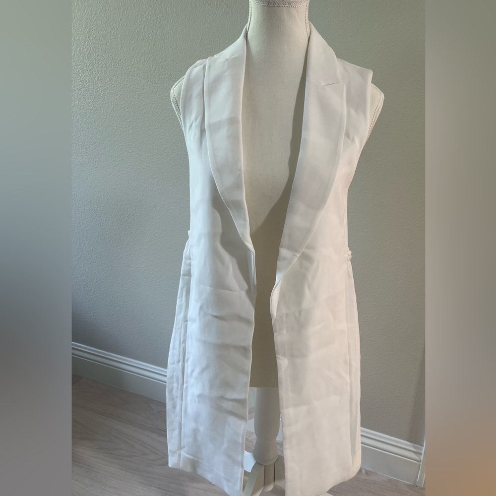 Club Monaco white long blouse Never Worn!